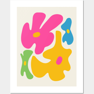 Colorful flowers, Vibrant art, Flower market, Retro 70s, Abstract flowers, Fun art, Groovy Posters and Art